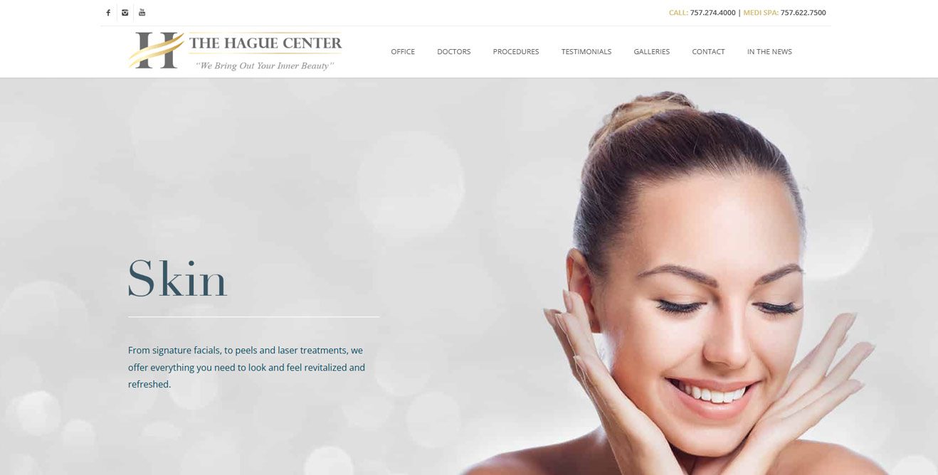 the hague center website design