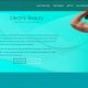 electric beauty one page website