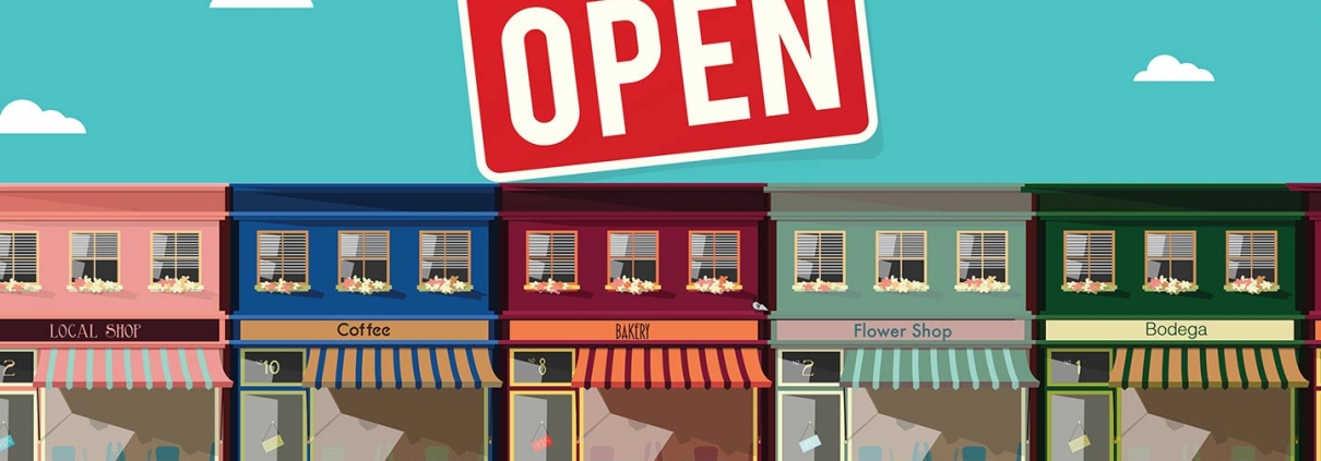 Small businesses open