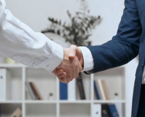 shaking hands