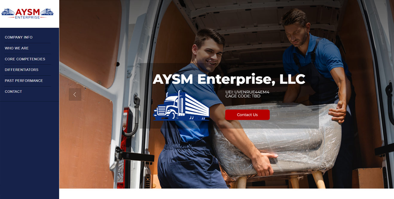 AYSM Enterprise Landing Page