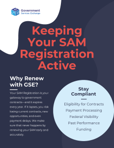 GSE Why Renew SAM Flyer